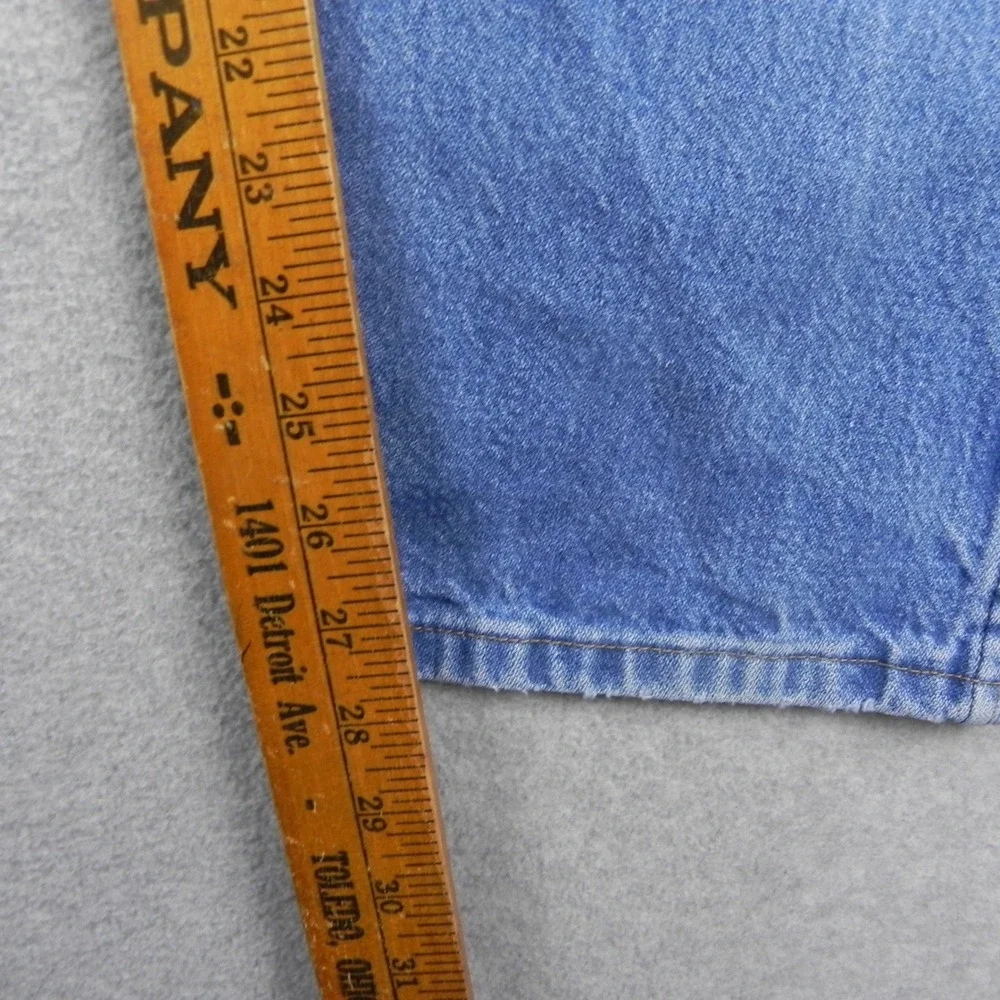 Wrangler Jeans Mens 36x30 Straight 31MWZPW Blue Distressed Denim Cowboy Cut